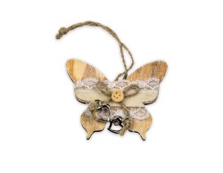 Farfalla legno decò