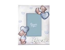 Bomboniere Battesimo Bongelli PORTAFOTO ORSETTO CELESTE