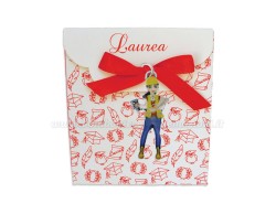 Bomboniera Laurea Ingegneria Ciondolo in bagno argento ingegneria donna smaltato con scatolina portaconfetti