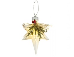 Set 2 Stelle Natalizie LED cm 16 - Eleganza Luminosa per Albero di Natale