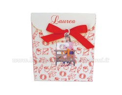 Bomboniera Sarta   - Ciondolo in bagno argento Smaltato con Scatola