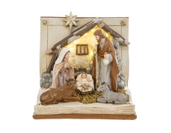Presepe Libro in Resina con LED