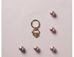 Portachiavi oro arcobaleno piccolo