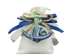Sacchetto harmony 2024 magnete ancora e faro blu in porcellana 2 assortiti