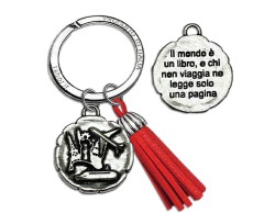 Bomboniera laurea turismo portachiavi con scatola