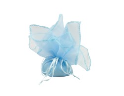 Bomboniera Harmony ORSETTO BABY BOY 3D AMORE - GIOIA - SOGNI 3 ASSORTITI CON FAZZOLETTO su Bomboniere Dolci Emozioni