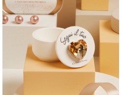Bomboniera Claraluna Scatolina Cuore Oro in Gesso