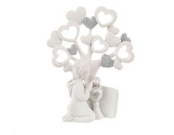 Bomboniere Prima Comunione albero bimbo bianco