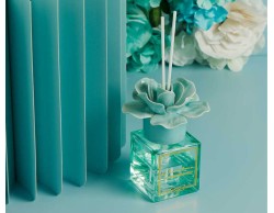 Bomboniera Claraluna 2026 Diffusore con Fiore Azzurro 100 ml