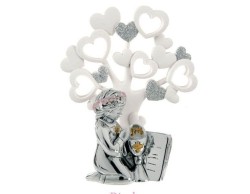 Bomboniere Prima Comunione albero bimba argento
