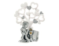bomboniera Prima comunione albero bimbo argento