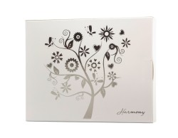 Bomboniera Prima comunione Harmony portafoto legno bianco con fiori su Bomboniere Dolci Emozioni