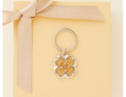 Portachiavi Quadrifoglio anello   claraluna