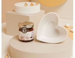 BOMBONIERA MATRIMONIO CLARALUNA CIOTOLINA CUORE CON CREMA NOCCIOLA