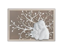 QUADRO ALBERO CON SACRA FAMIGLIA