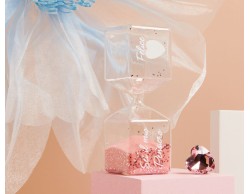 bomboniera claraluna clessidra piccola rosa con cuore