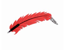 Bomboniere  laurea Tabor penna piuma personalizzabile con ciondolo siringa