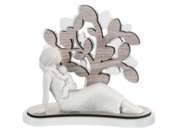 Scultura sogno Maternità  seduta con albero della vita