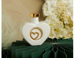 Bomboniera Matrimonio Claraluna 2026 Oliera Cuore Claraluna con Applicazione Cuore Oro