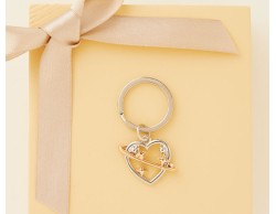 Portachiavi Cuore  anello claraluna