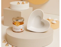 BOMBONIERA MATRIMONIO CLARALUNA CIOTOLINA CUORE CON MARMELLATA DI MANDARINO