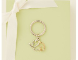 Portachiavi Elefante anello piccolo claraluna