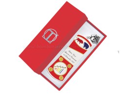 Bomboniera laurea biologia economia segnalibro personalizzato con scatola