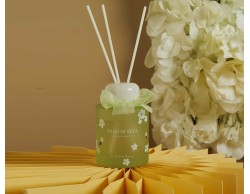 Bomboniera Claraluna 2026 Diffusore verde a con Decoro Fiori 120 ml