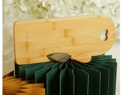 Bomboniera Claraluna 2026 Tagliere Bamboo Grande con Coltello