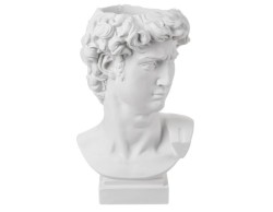 Vaso e Soprammobile Scultura TESTA DAVID bianco