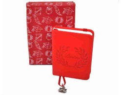 Bomboniera Laurea Giurisprudenza agendina blocco note appunti con ciondolo bilancia