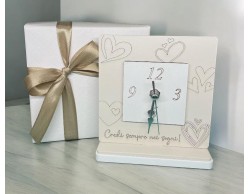 Bomboniera Matrimonio Mariella Martini Orologio con Cuori