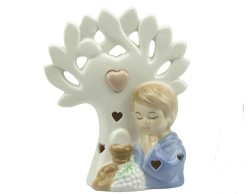 Bomboniera Prima comunione Harmony bimbo comunione con albero della vita con led