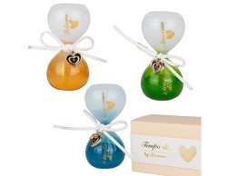 Bomboniera Matrimonio CLESSIDRA TEMPO  assortito 3 pezzi Etiemme