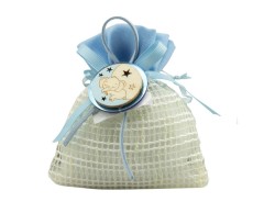 Sacchetto harmony 2024 RETE/CELESTE CON ELEFANTE SPECCHIO