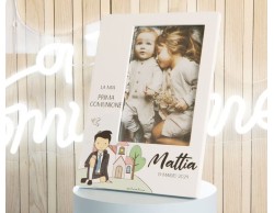 Bomboniera Comunione Battesimo Cresima Claraluna Portafoto comunione con scritta personalizzabile