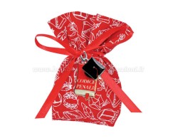 Bomboniera Laurea Giurisprudenza ciondolo in bagno argento codice penale smaltato con sacchetto