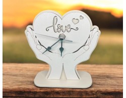 Bomboniera Matrimonio Mariella Martini Orologio Cuore su Mani