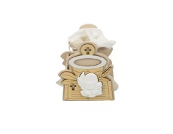 scatola legno a calice con gessetto e sacchetto