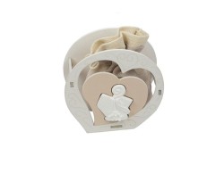 scatola a cuore con gessetto cresima