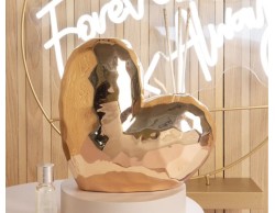 Bomboniera Matrimonio Claraluna 2024 diffusore cuore oro rosa grande