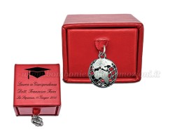 Bomboniera Laurea Bomboniera Laurea Scatolina Rossa con Ciondolo Globo