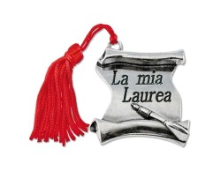Bomboniera Laurea pergamena La Mia Laurea con Nappina Rossa