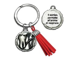 Bomboniera laurea odontoiatria portachiavi con scatola