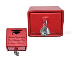 Bomboniera Laurea Bomboniera Laurea Scatolina Rossa con Ciondolo Aerospaziale