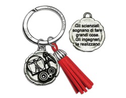 Bomboniera laurea ingegneria portachiavi con scatola