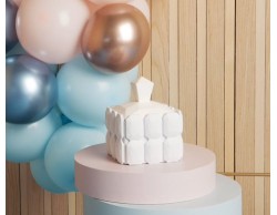 Bomboniera Comunione Battesimo Cresima  Claraluna  scatolina quadrata bianca e azzurra