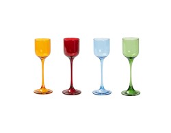 Bomboniera Matrimonio harmony SET DA 4 PZ BICCHIERINI DA LIQUORE IN 4 COLORI ASSORTITI