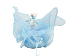 Sacchetto harmony 2024 ORSETTO BOY SU CAVALLUCCIO RESINA CON FAZZOLETTO