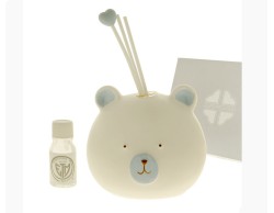 Bomboniera Solidale Nascita e Battesimo Quadrifoglio Giotto diffusore  led cielo piccoloo